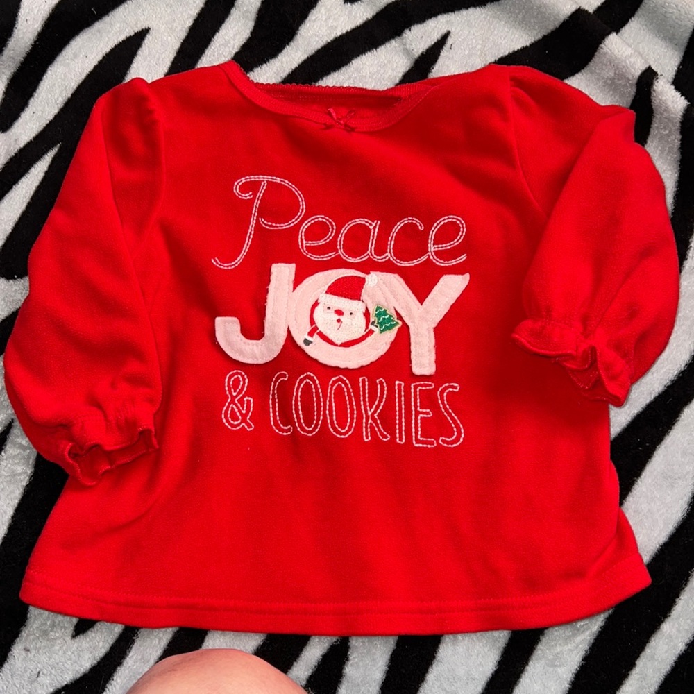 18 month fleece Christmas top